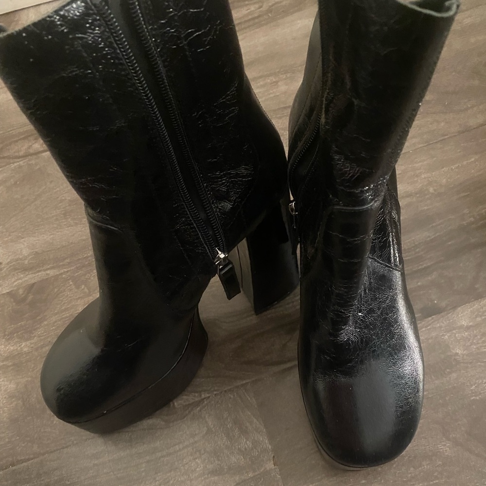 Topshop platform ankle boots